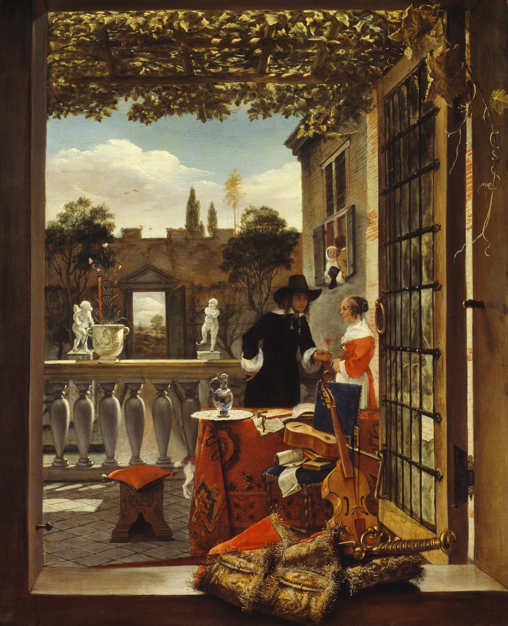 Terrassen, ca. 1660. af Unbekannt