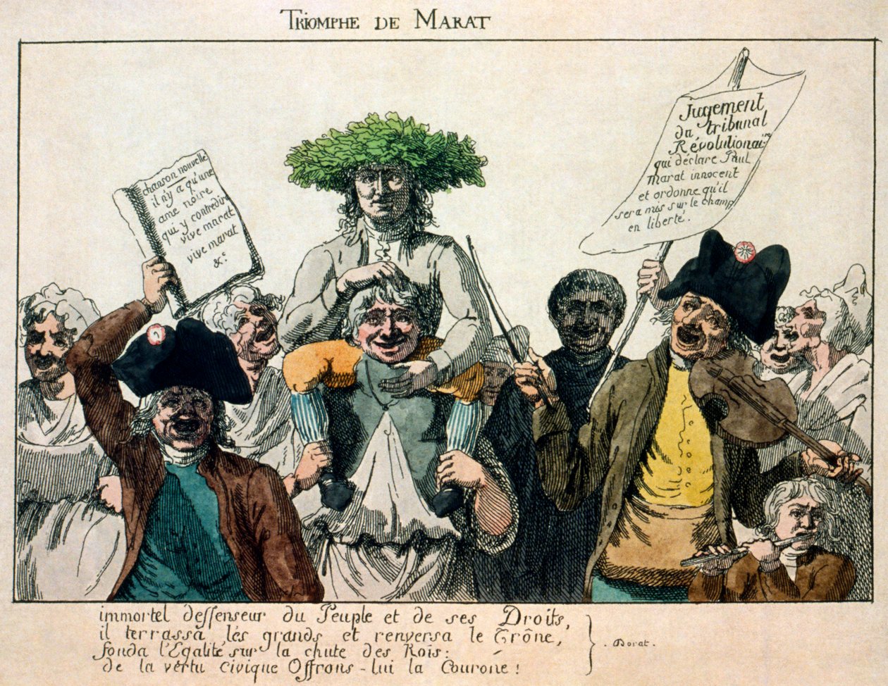Marats triumf, 1793 af Unbekannt