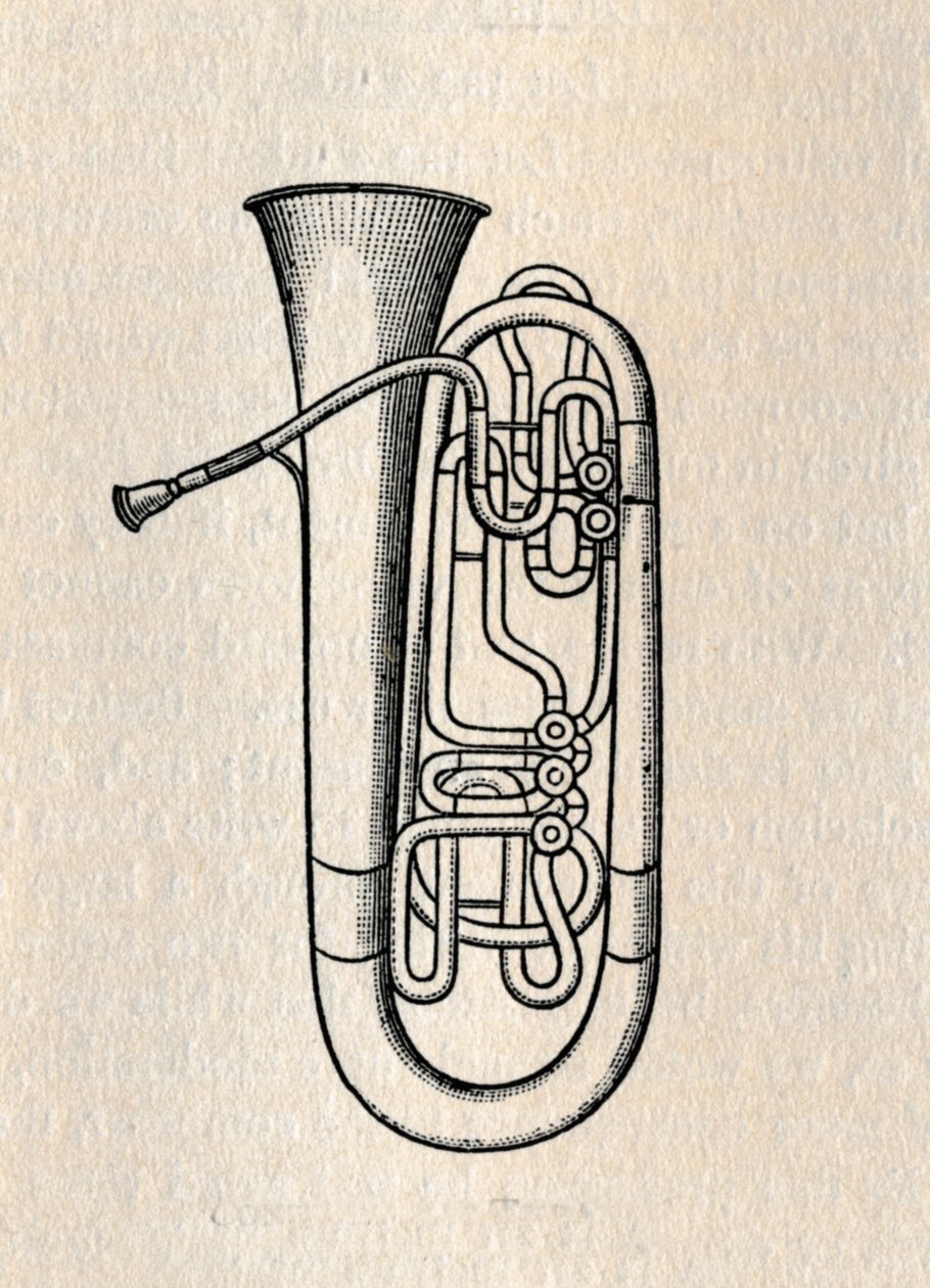 The Tuba - Contra Bass Tuba, 1895. af Unbekannt