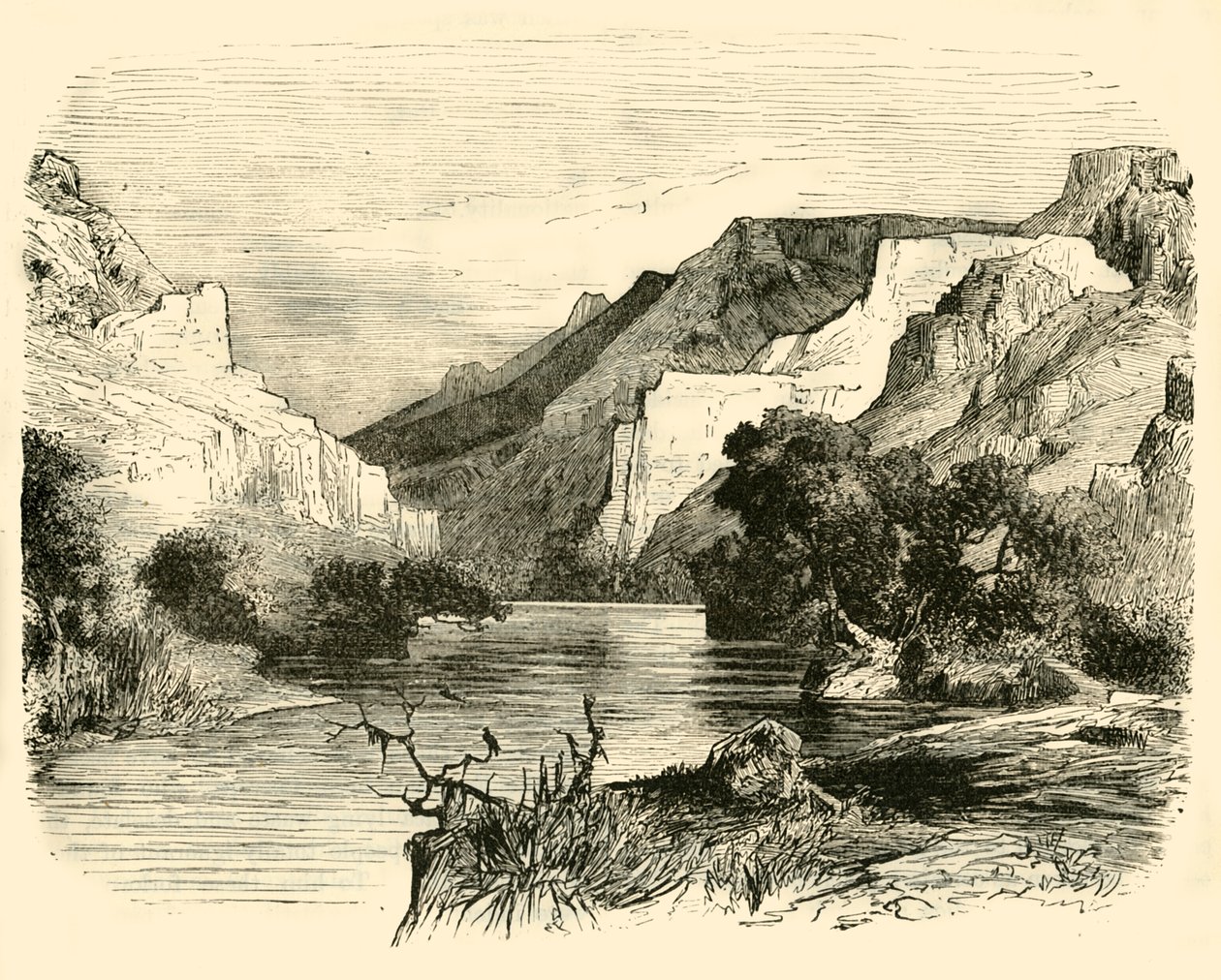 The Vale of Tempe, 1890. af Unbekannt