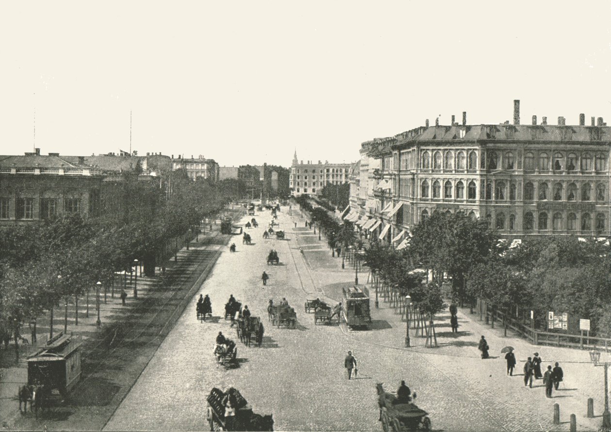 Vesterbrogade, København, 1895. af Unbekannt