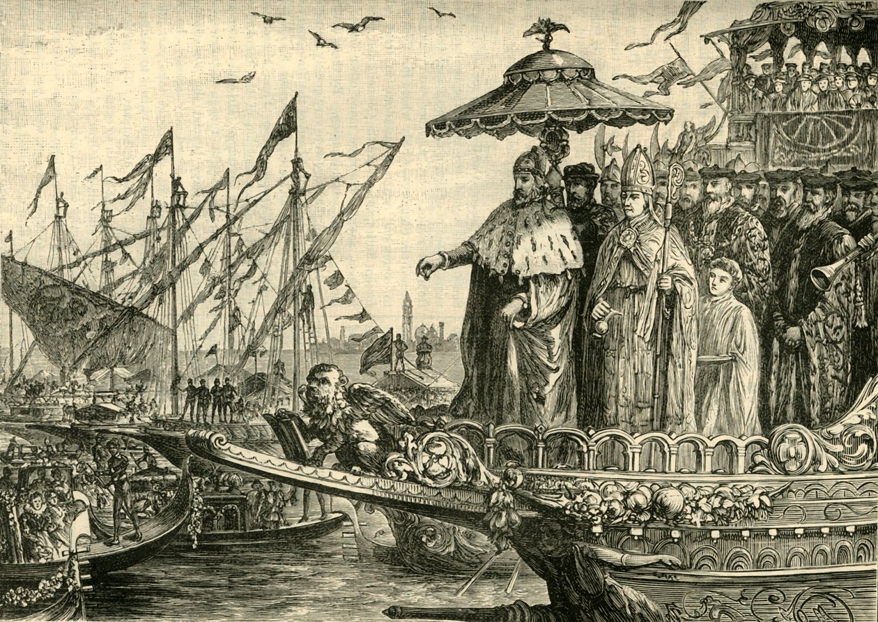 Adriaterhavets bryllup, c991-1009, 1890. af Unbekannt