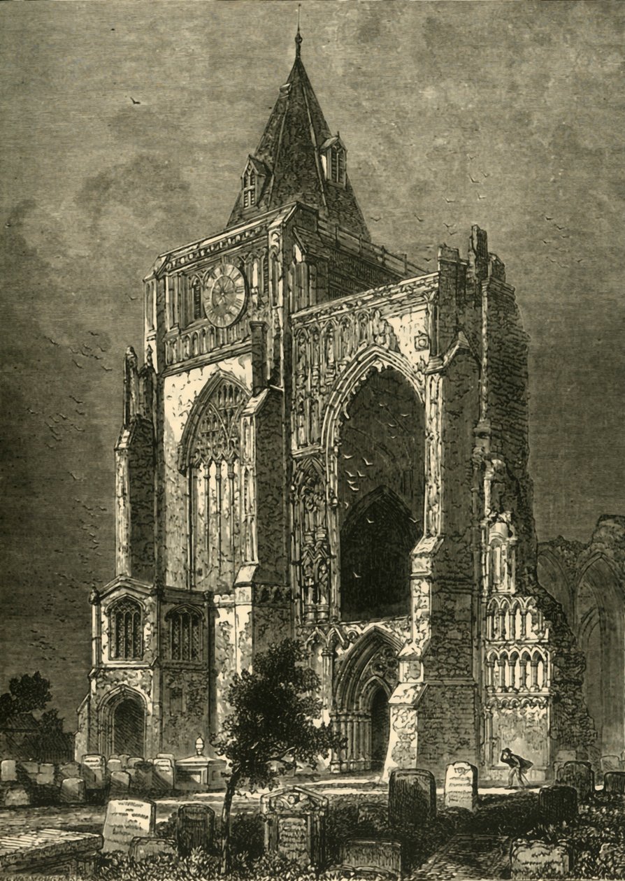 Vestfronten, Crowland Abbey, 1898. af Unbekannt