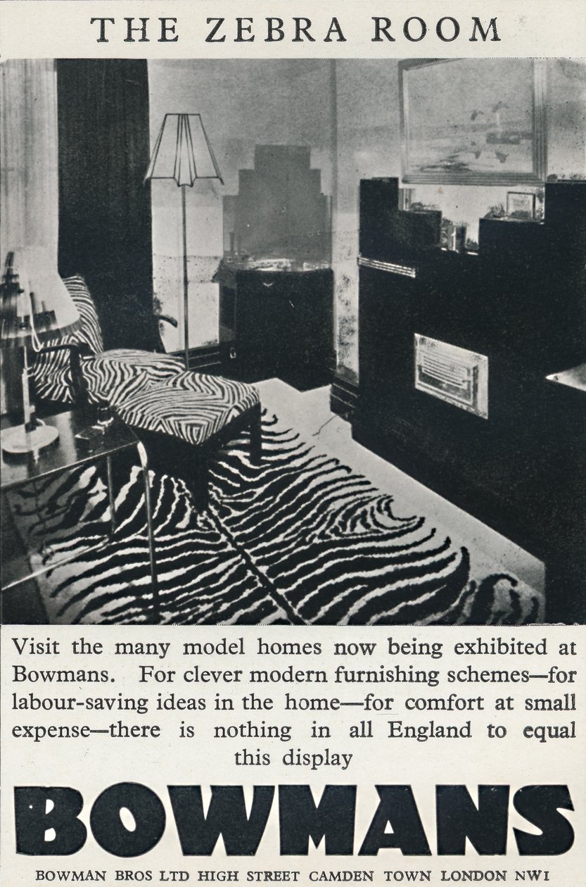 Zebrarummet - Bowmans, 1933 af Unbekannt