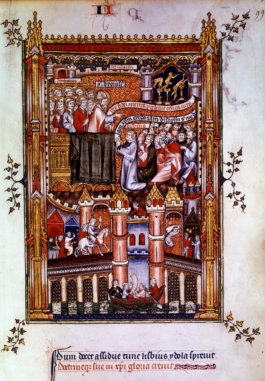 Konverteringen af Lisbius, 1317 af Unbekannt