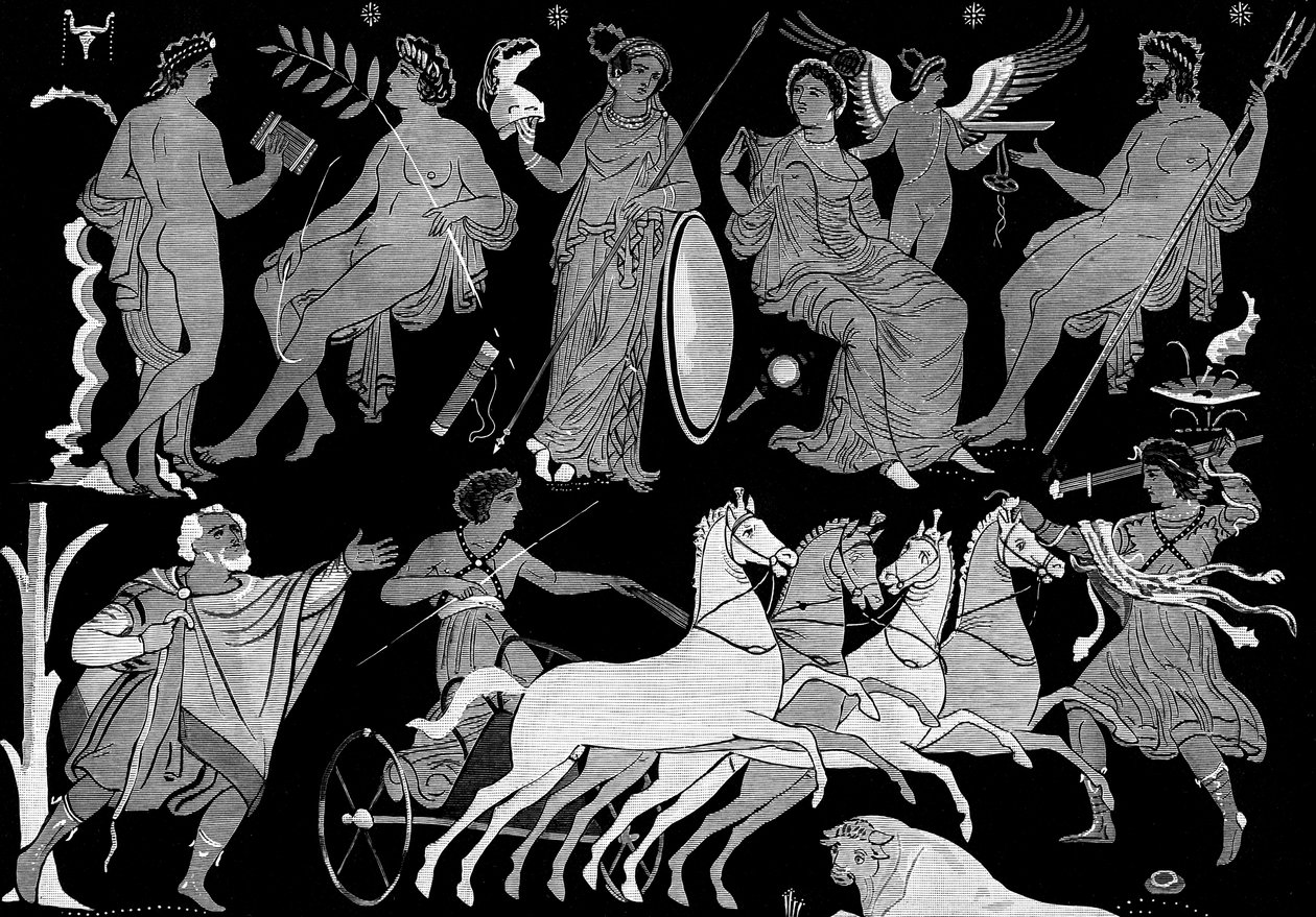 Hippolytus død, 4. århundrede f.Kr. 1882 af Unbekannt