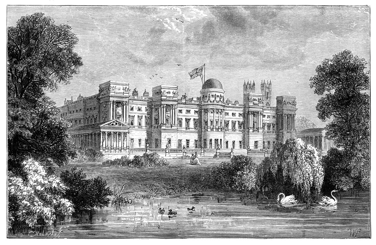 Forhaven til Buckingham Palace, London, 1900 af Unbekannt