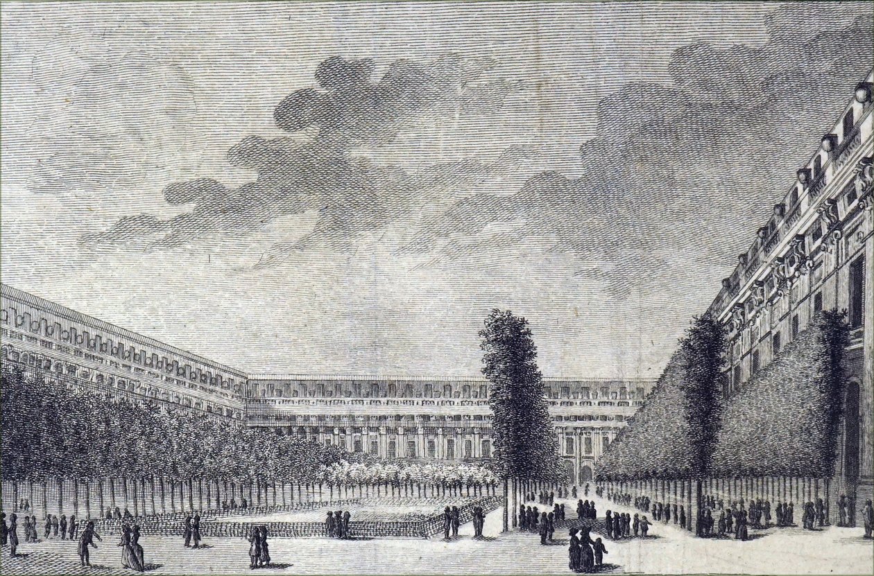 Haverne i Palais Royal i Paris. af Unbekannt