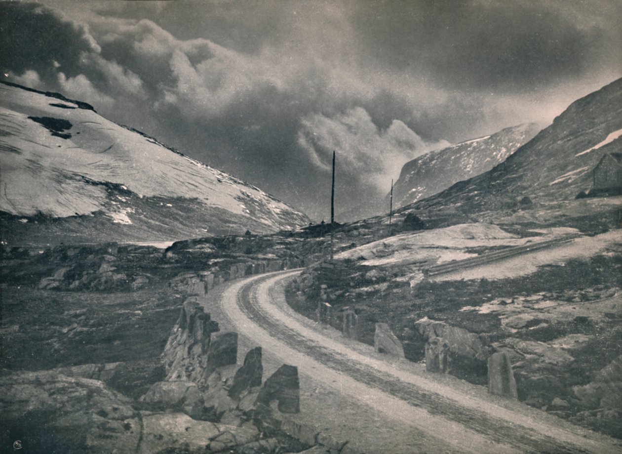 Bjergvejen Grotli - Stryn, 1914. af Unbekannt