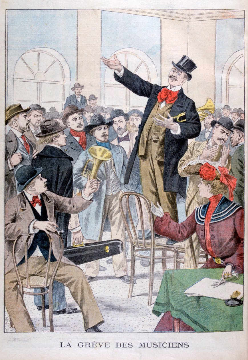 Musikerne strejker, 1902 af Unbekannt