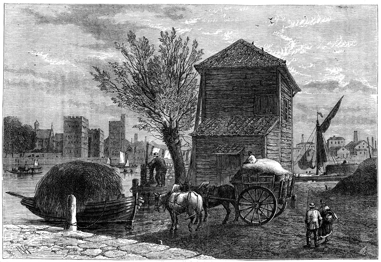 Den gamle Horseferry, London, c1800 1891 af Unbekannt