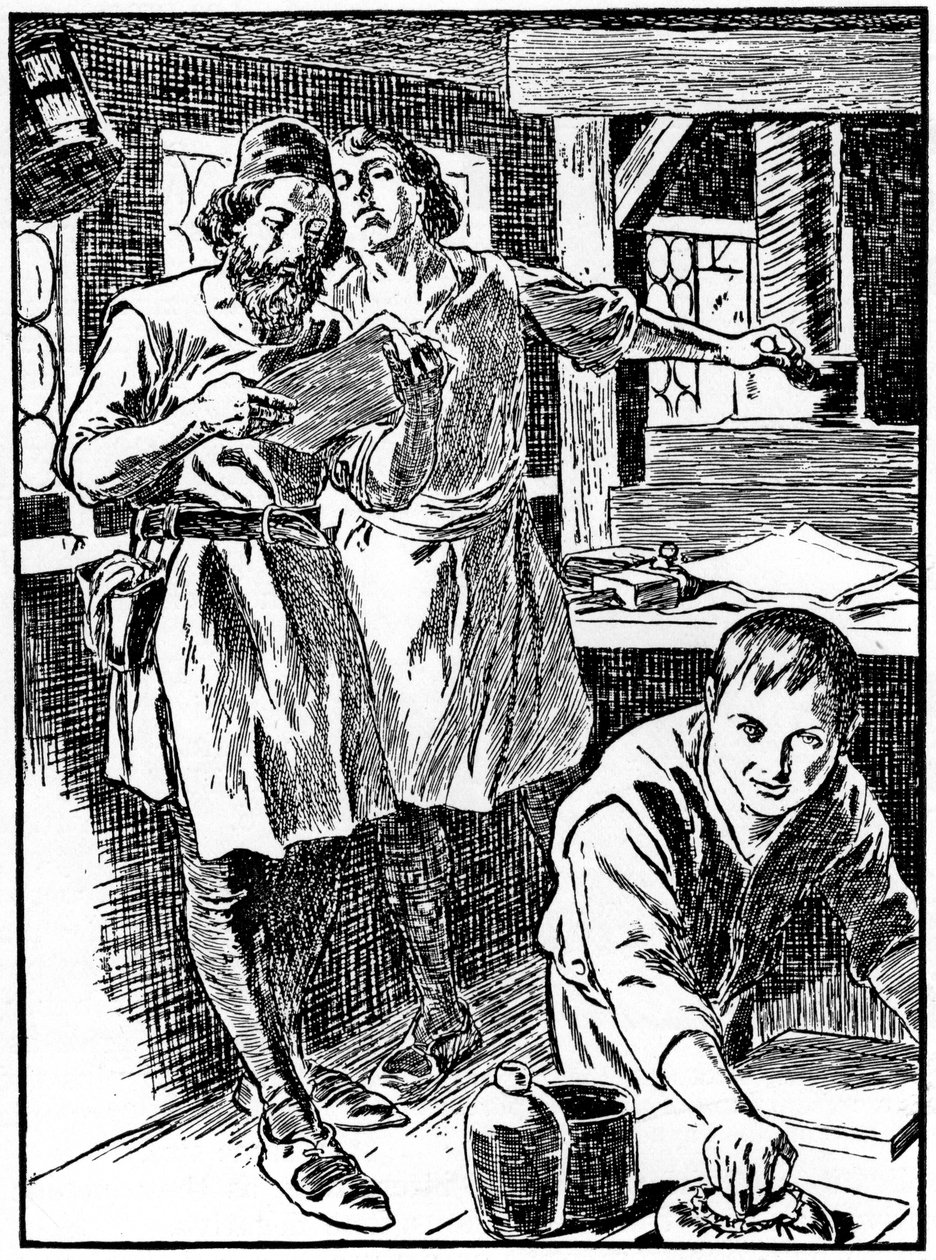 Trykprocessen, 1908-1909 af Unbekannt