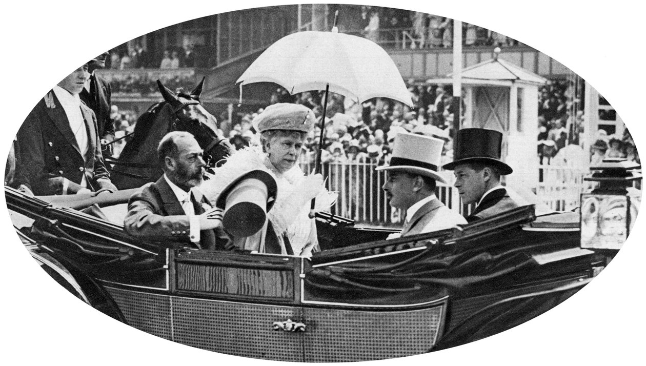 Den kongelige ankomst til Ascot, c1930