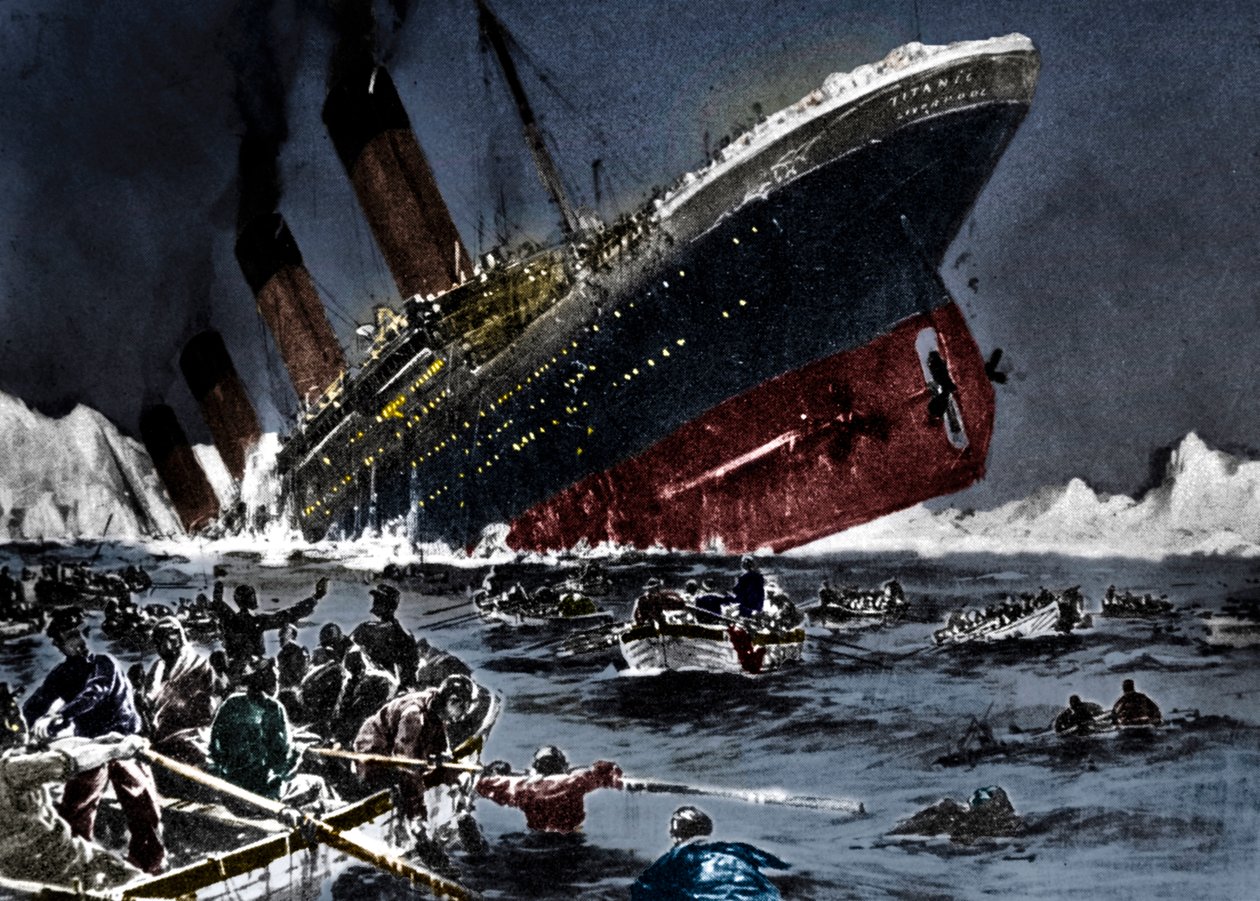 SS Titanics forlis, 14. april 1912 af Unbekannt