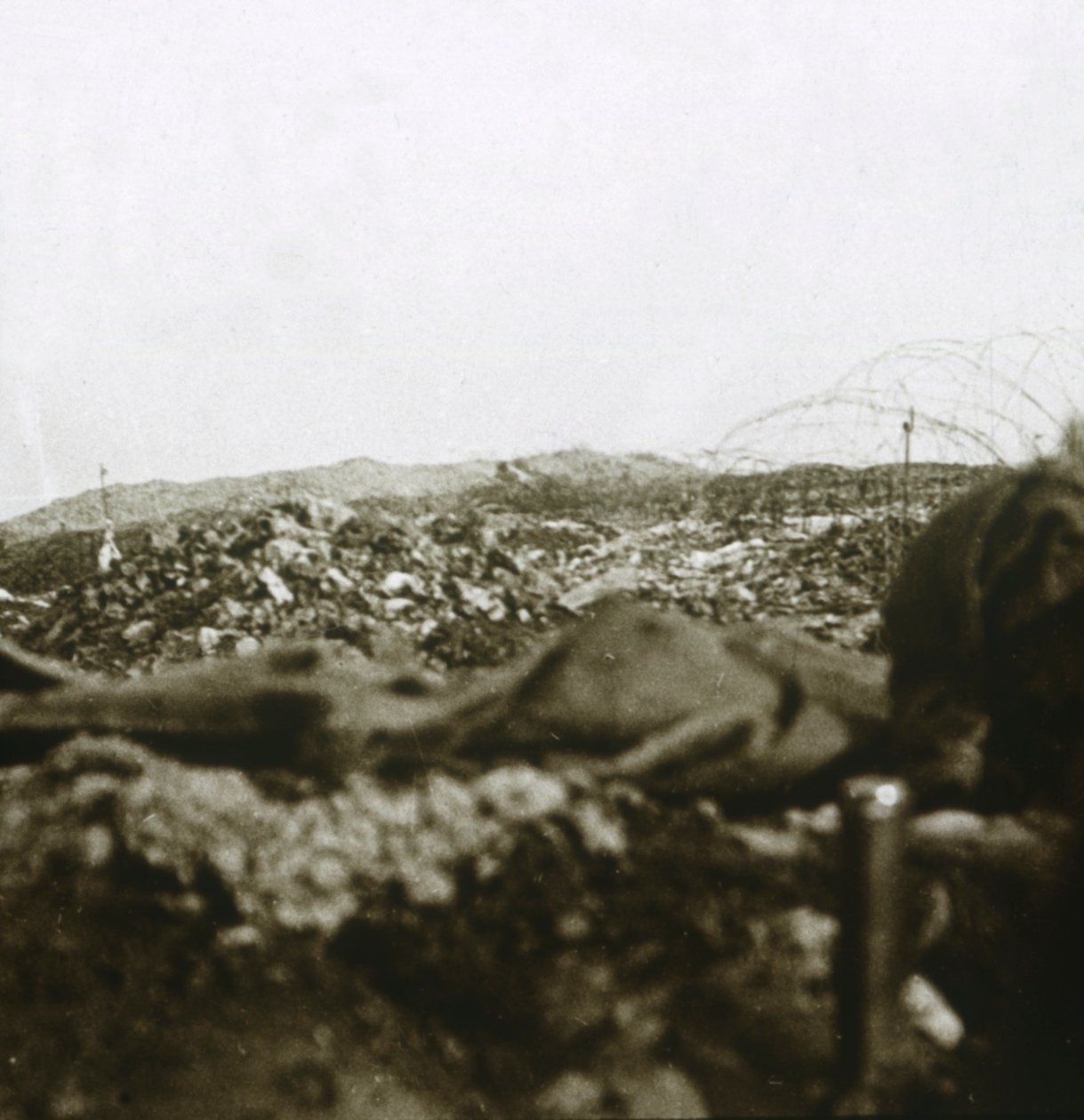 Topmødet, Les Éparges, Nordfrankrig, c1914-c1918. af Unbekannt