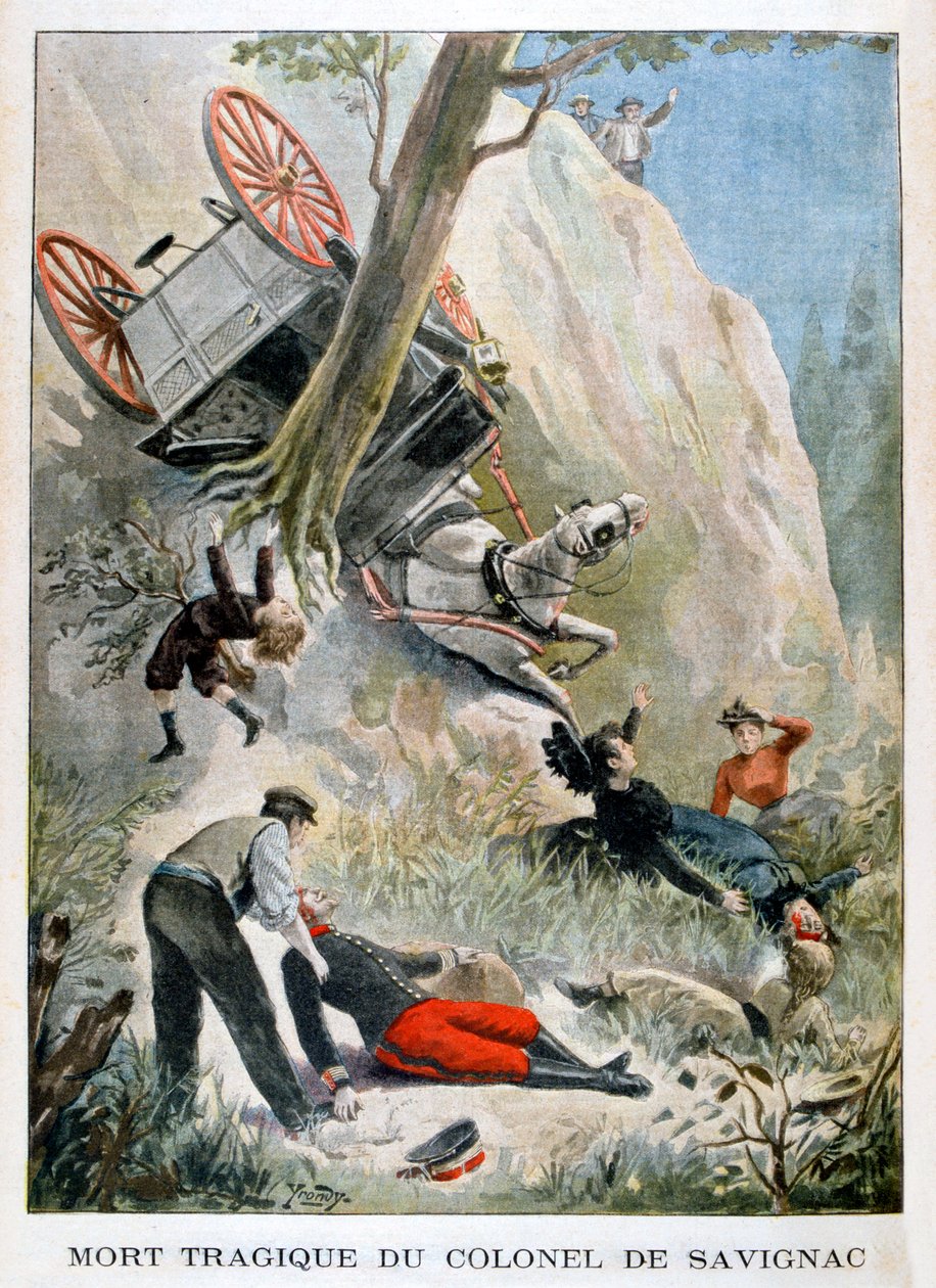Oberst de Savignacs tragiske død, 1901 af Unbekannt