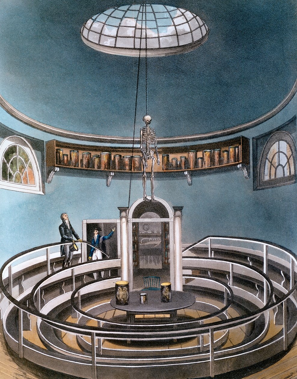 Theatre of Anatomy, Cambridge, 1815 af Unbekannt