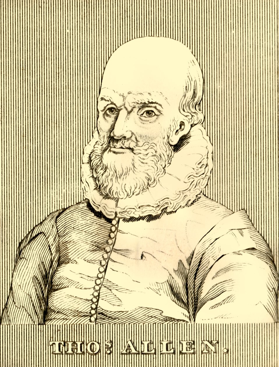 Thomas Allen, 1542-1632, 1830. af Unbekannt