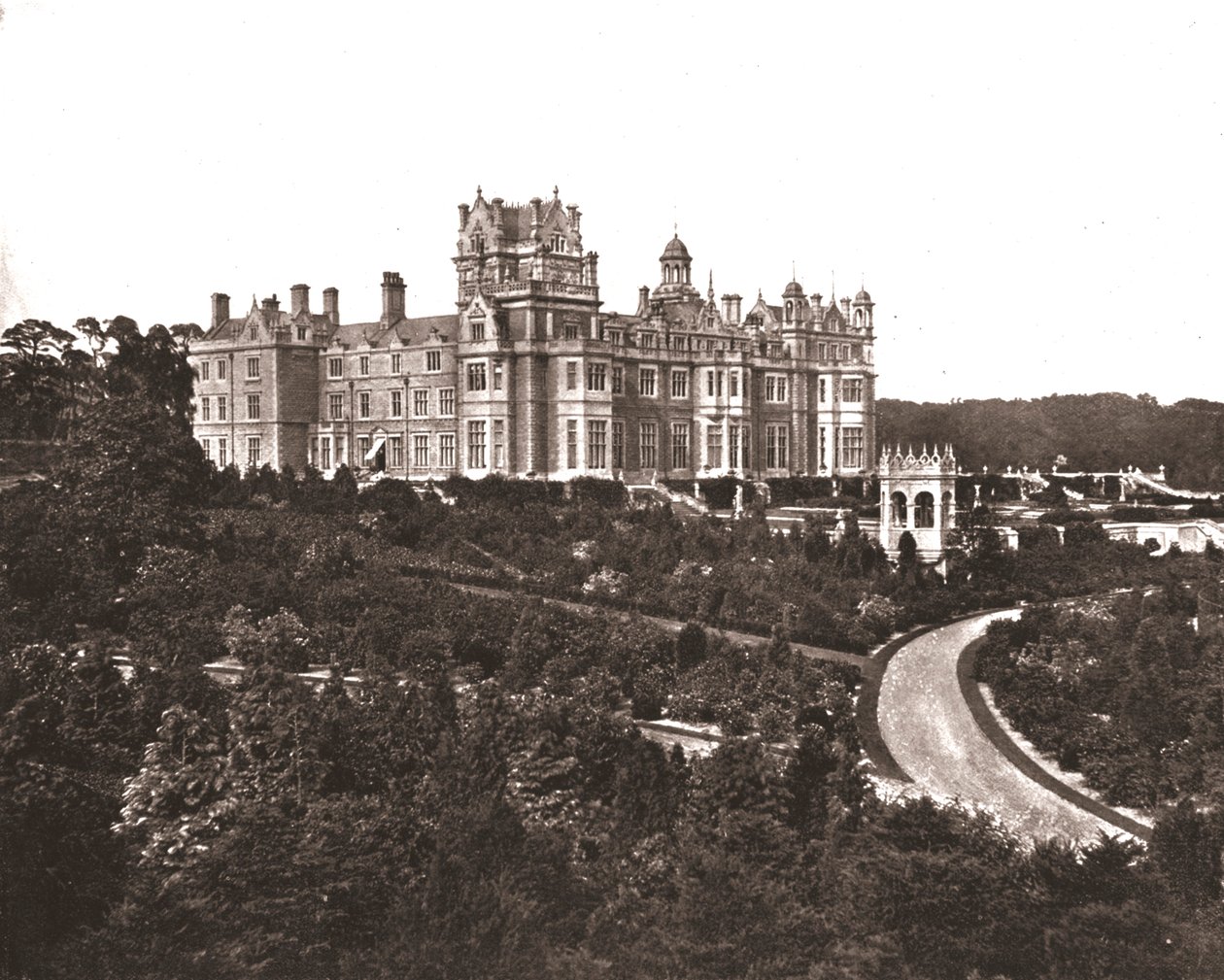 Thoresby Hall, Nottinghamshire, 1894. af Unbekannt
