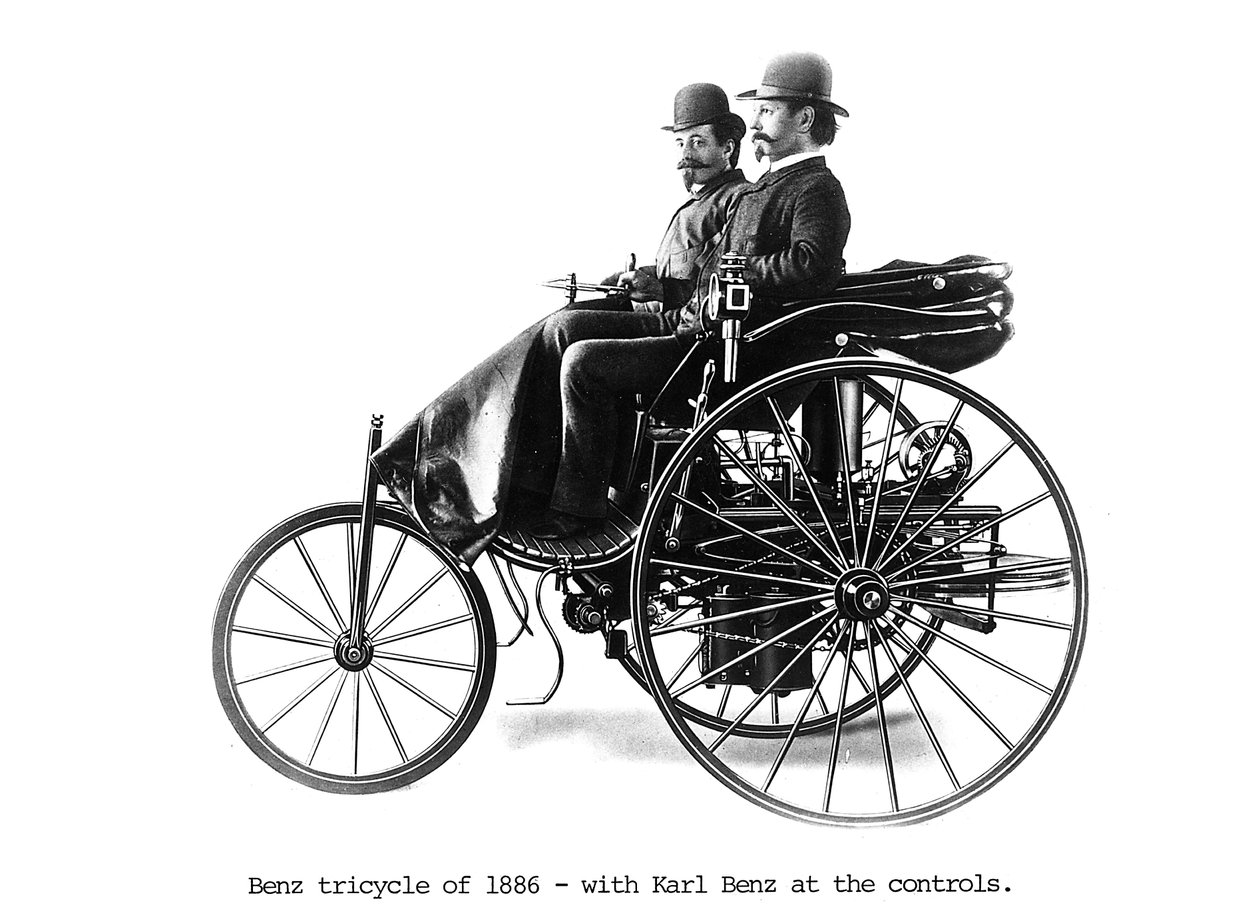 Trehjulet Benz bil, 1886 af Unbekannt