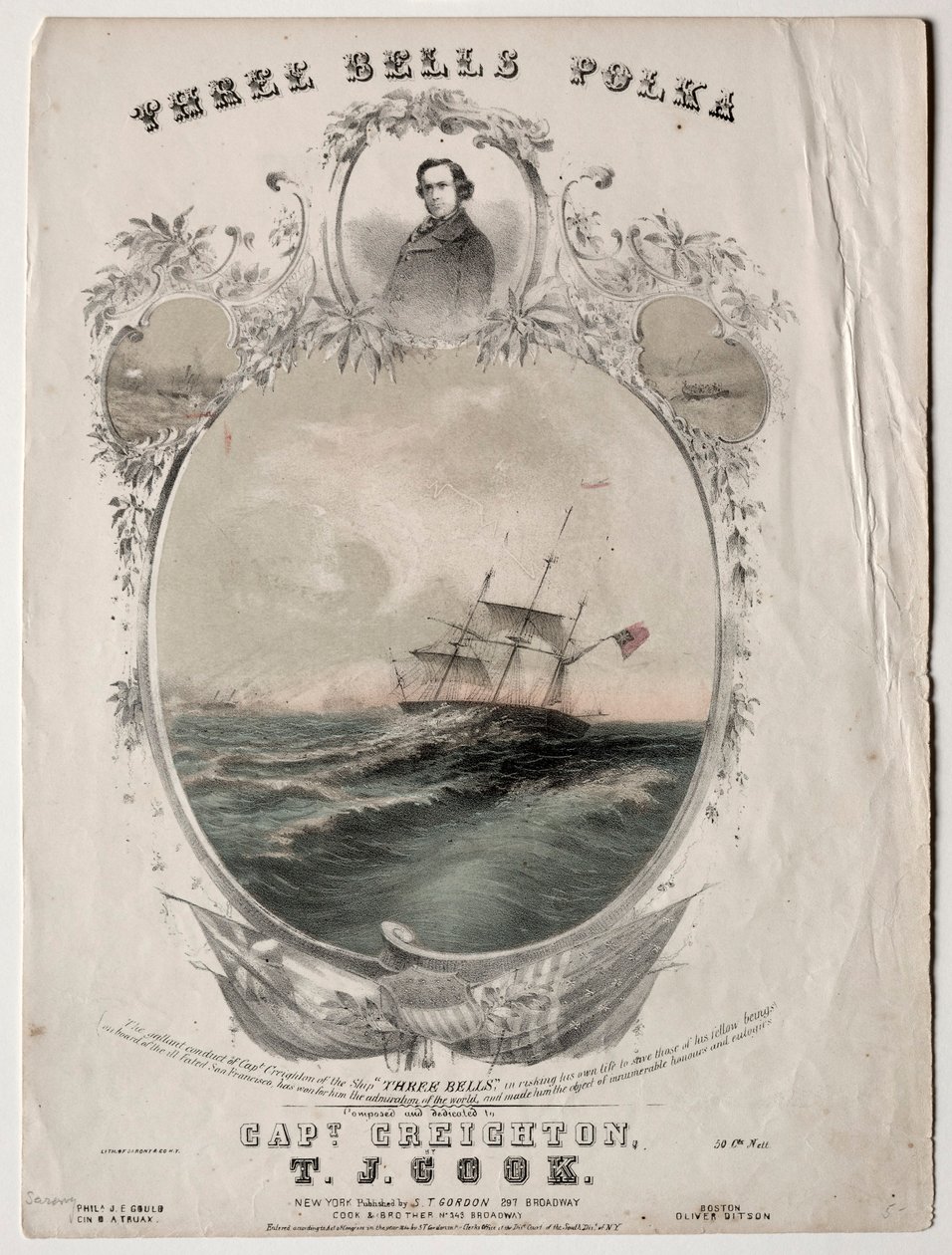 Three Bells Polka, 1854. af Unbekannt