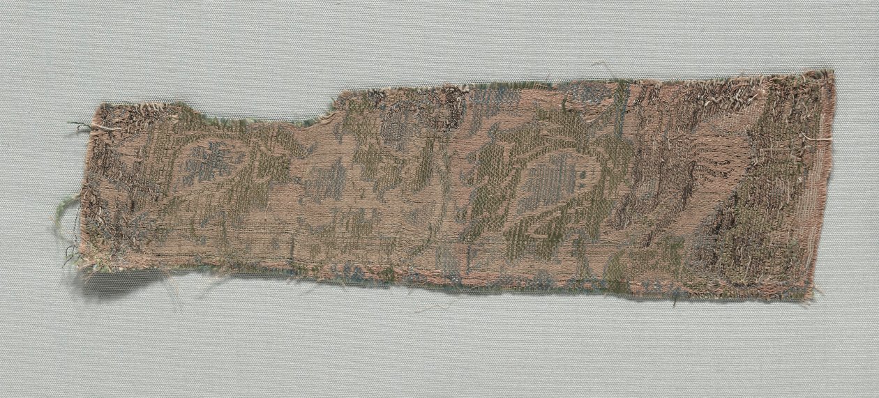Tre fragmenter af italiensk gotisk silke, 1350-1399. af Unbekannt