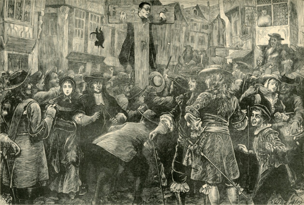 Titus Oates in the Pilory, 1685, 1890. af Unbekannt