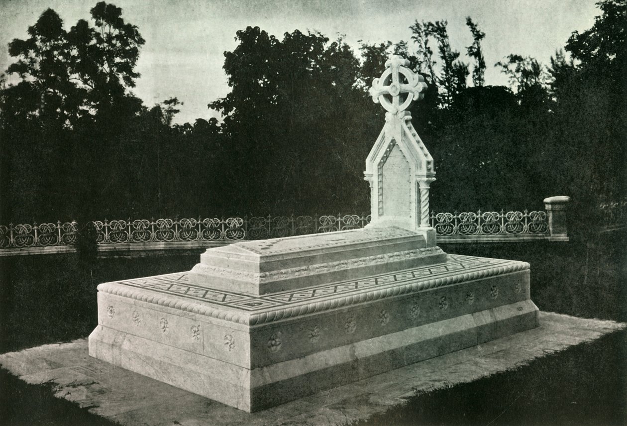 Graven af Lady Canning i Barrackpore, 1925. af Unbekannt