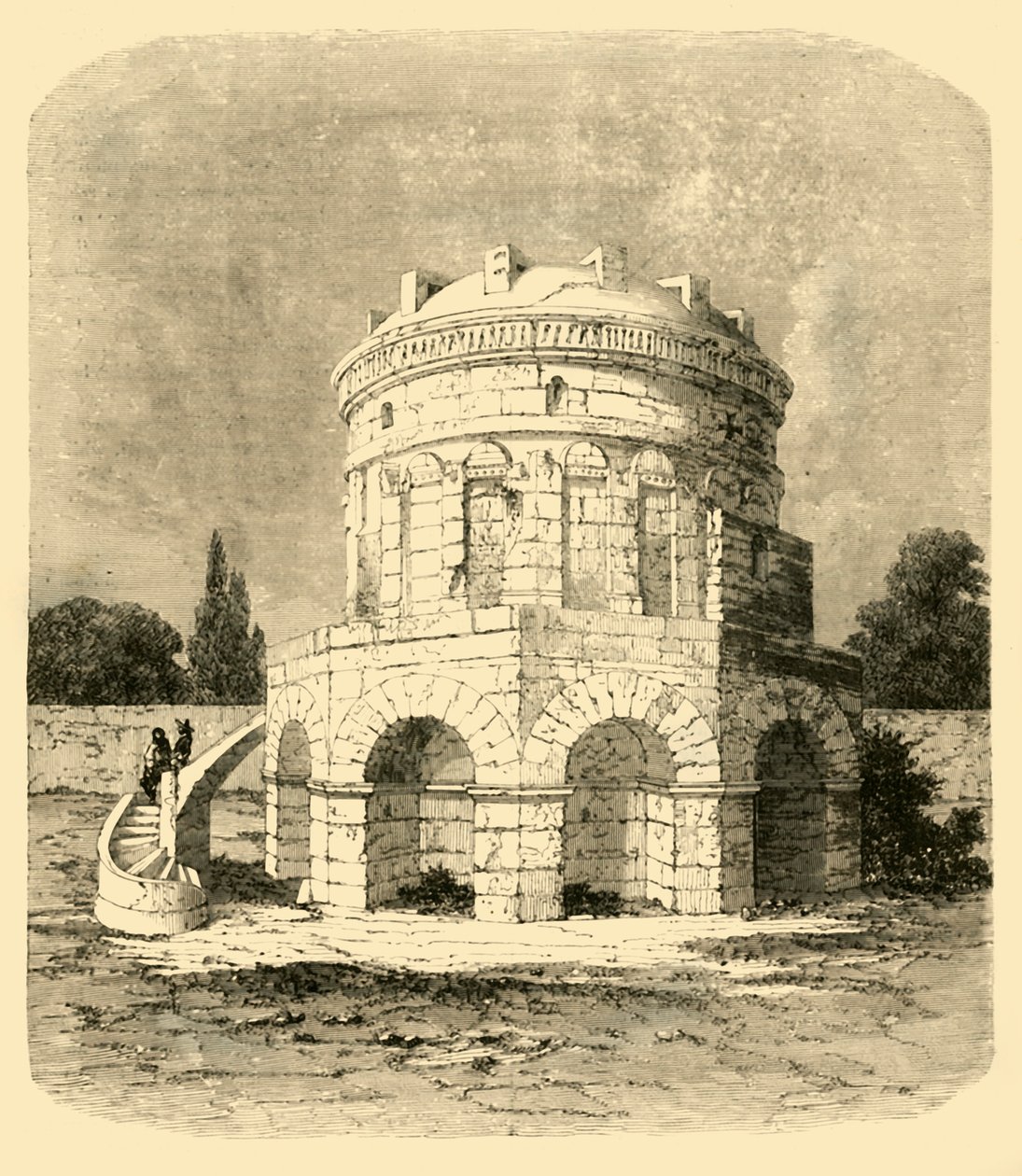 Theodorics grav, Ravenna, 1890. af Unbekannt