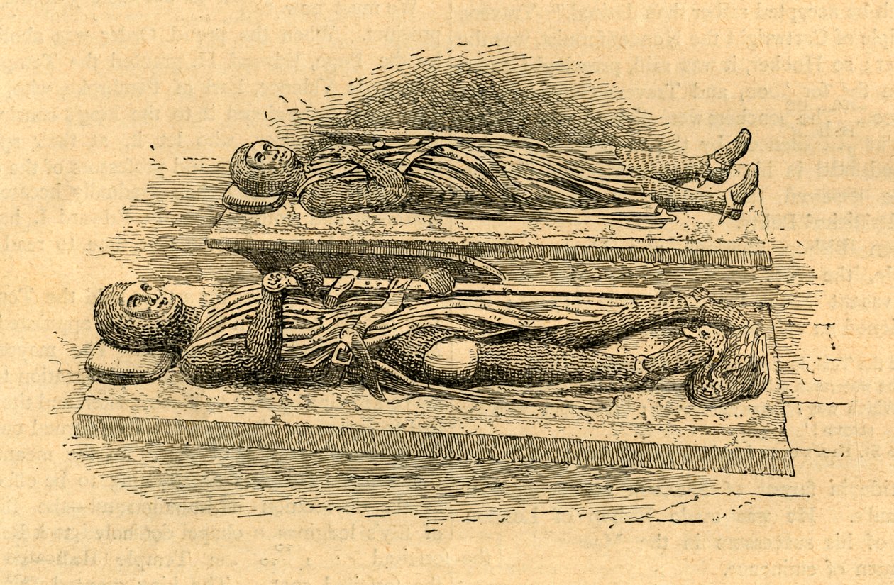 Tempelriddernes grave, 1870, 1897. af Unbekannt