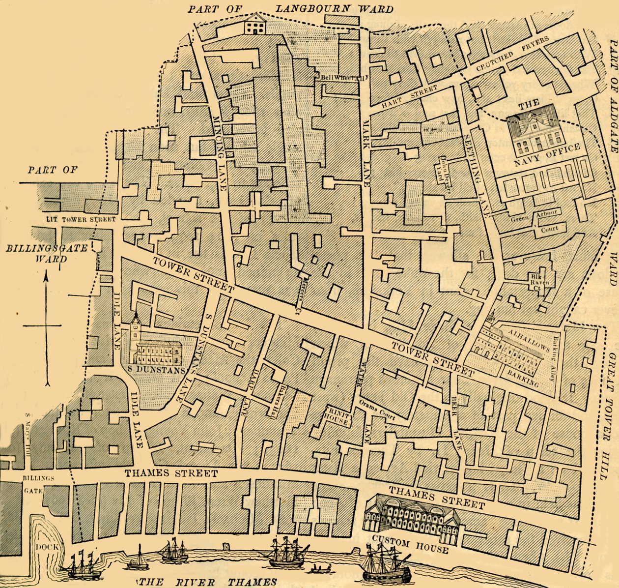 Tower Street Ward, c1872. af Unbekannt