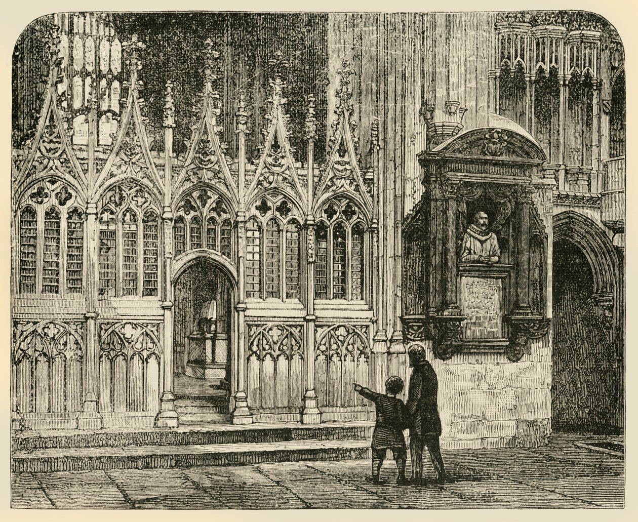 Transept of the Martyrdom, Canterbury Cathedral, 1890. af Unbekannt