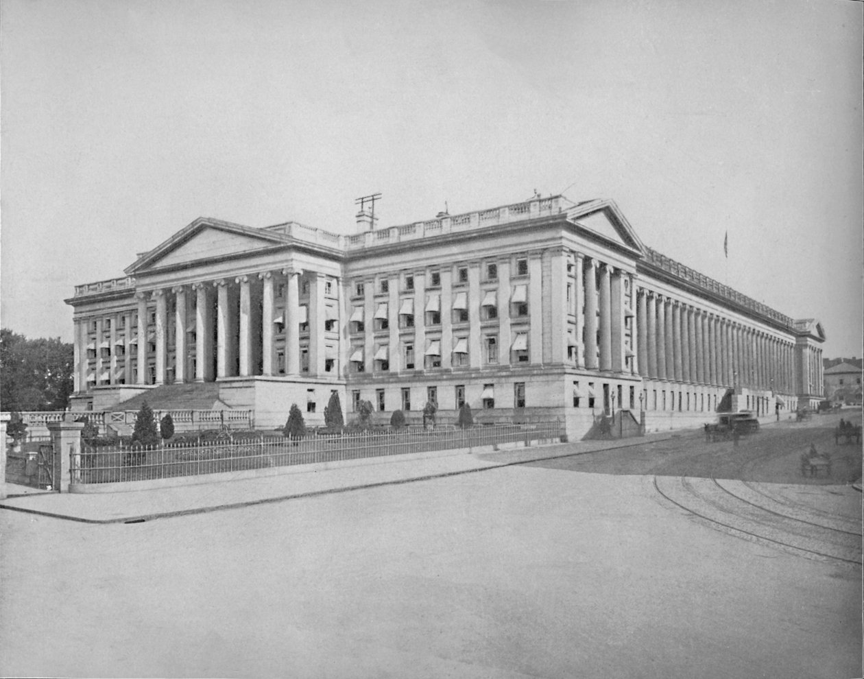 Treasury Building, Washington, D.C., c1897. af Unbekannt