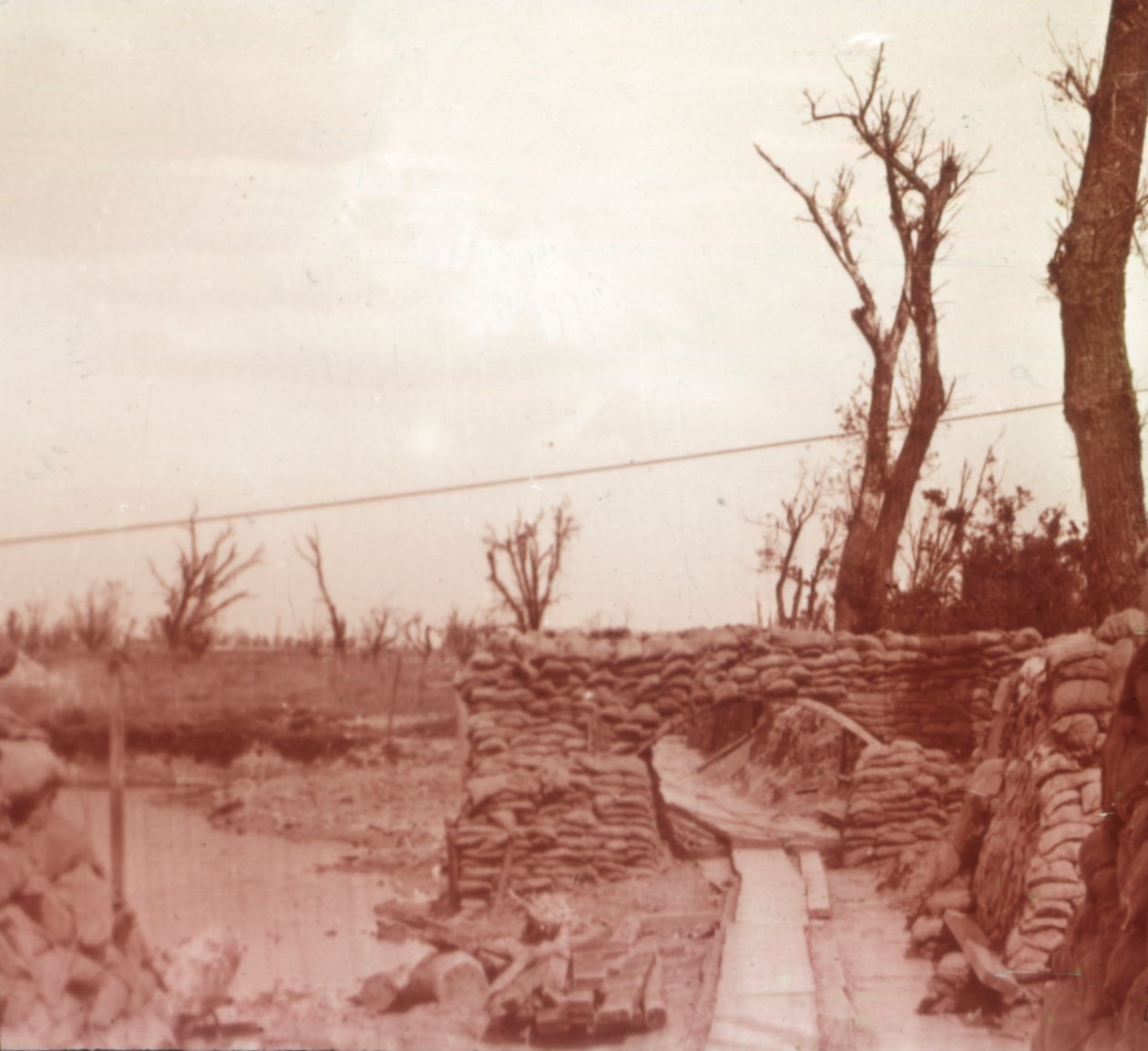 Skyttegrave, Diksmuide, Belgien, c1914-c1918 af Unbekannt