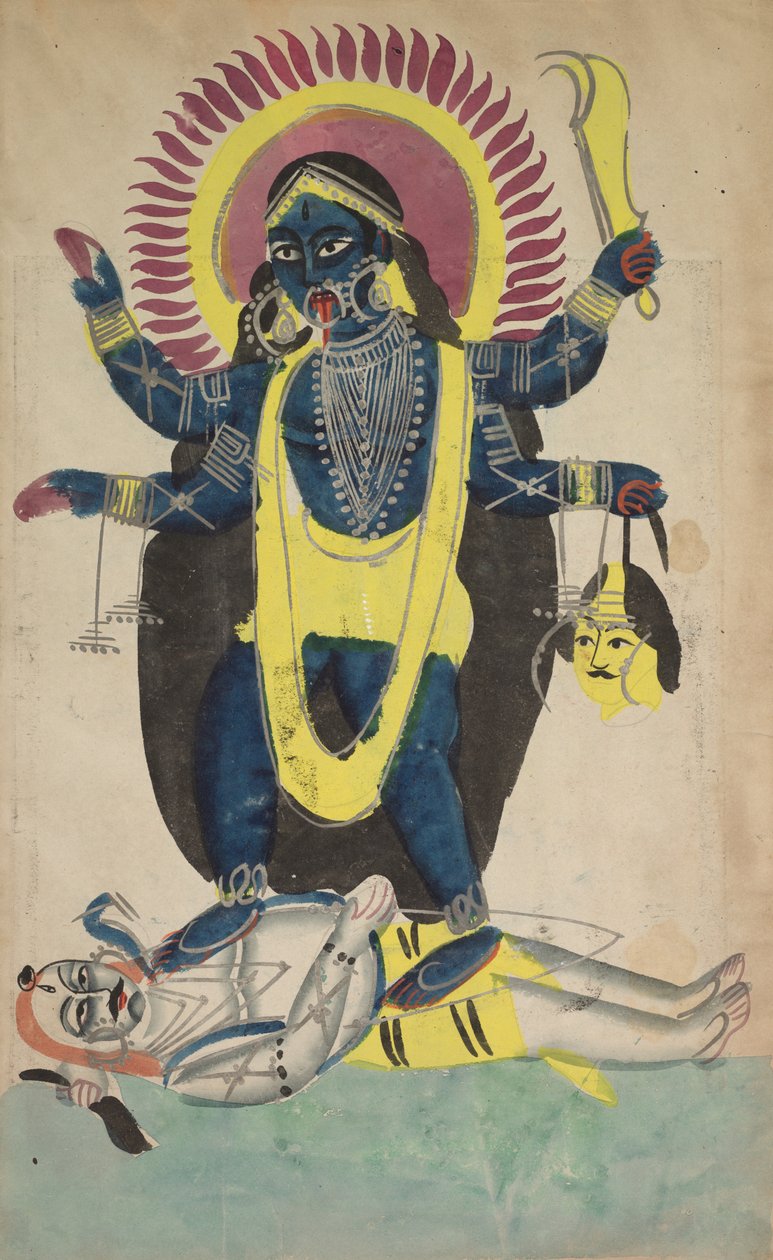 To aspekter af Kali, ca. 1880 - 1890. af Unbekannt