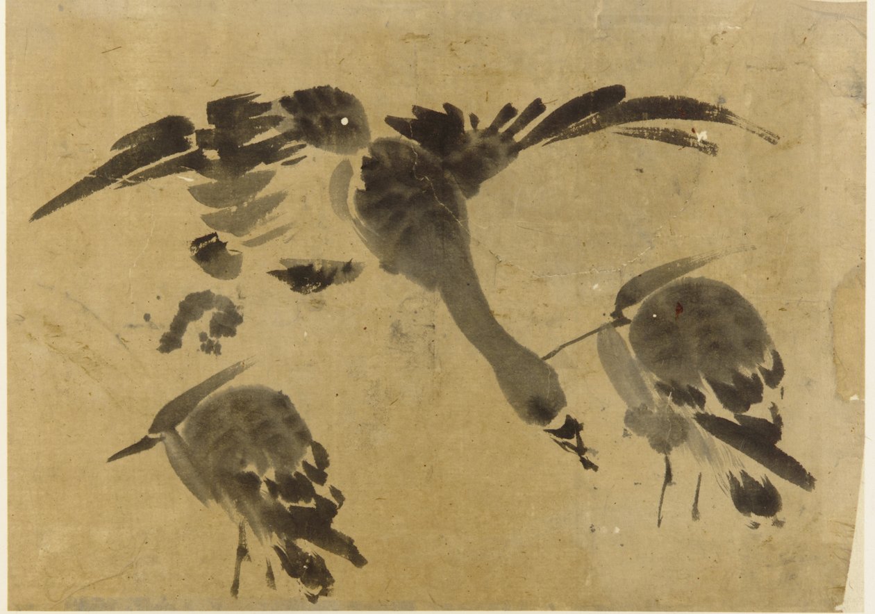 To hejrer og en gås, Edo-periode, 1573-1615. af Unbekannt