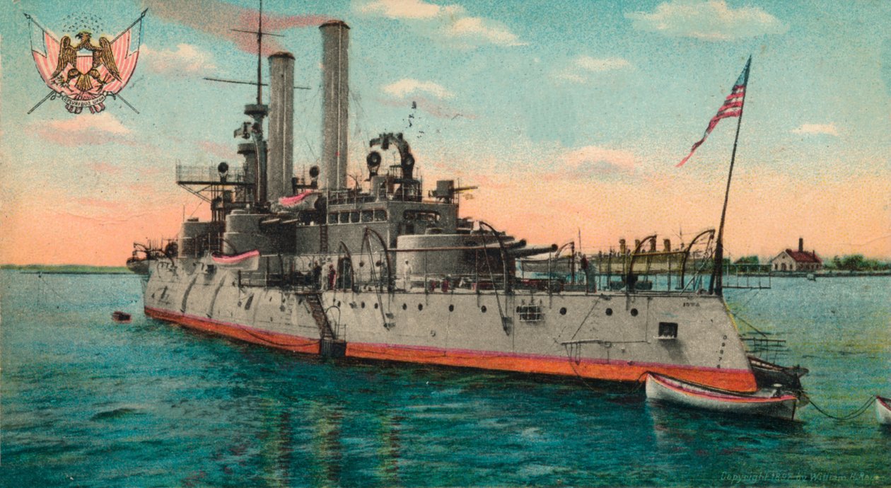 US Battleship Iowa, c1908 af Unbekannt
