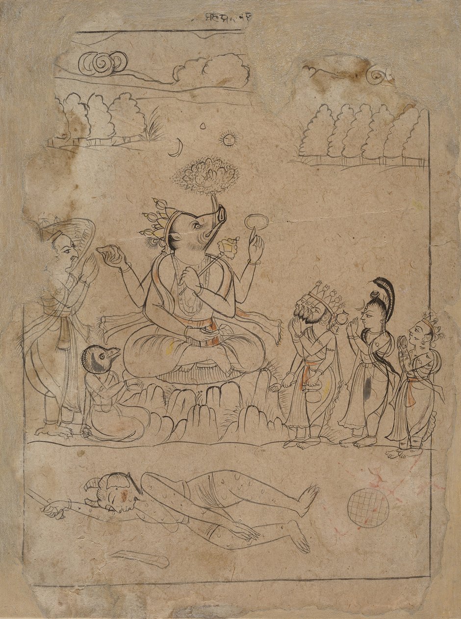 Varaha Triumphant, slutningen af det 18. århundrede. af Unbekannt
