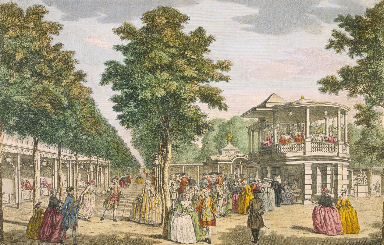 Vauxhall Gardens, Lambeth, 1700-tallet af Unbekannt