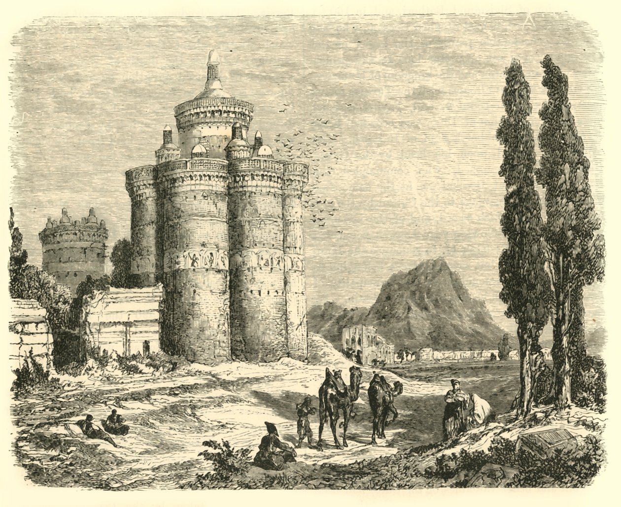 Udsigt nær Ispahan, 1890. af Unbekannt