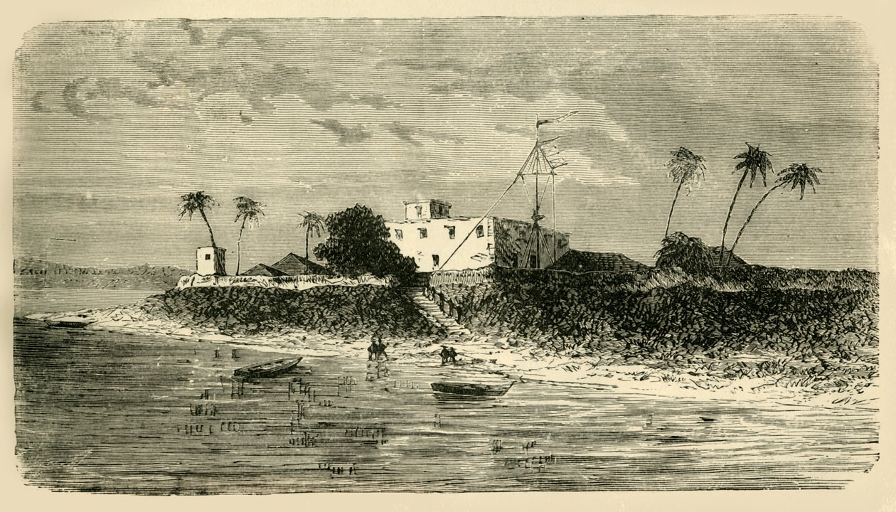 Udsigt ved mundingen af Hooghly, 1890. af Unbekannt