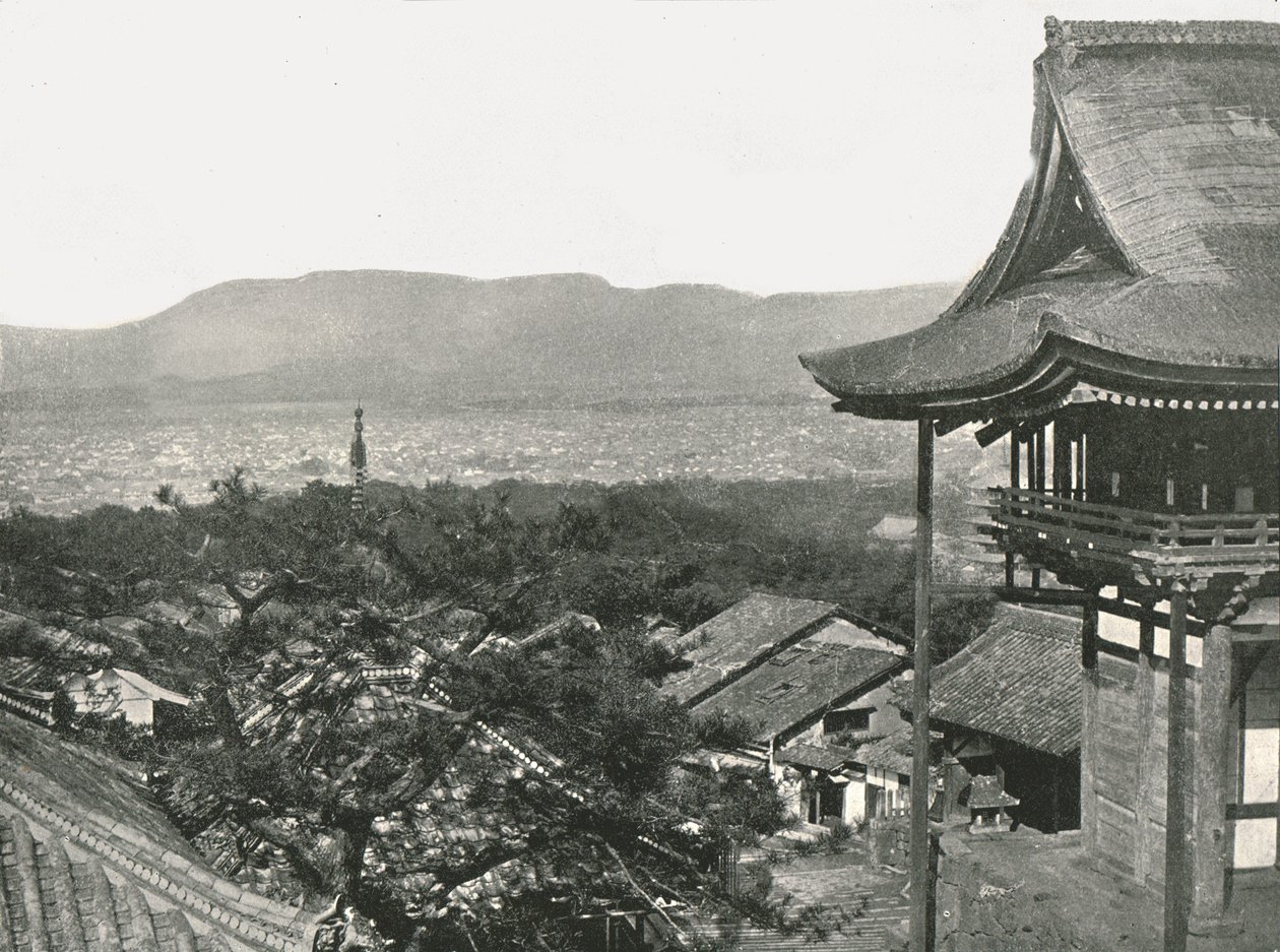 Udsigt fra bakkerne, Kyoto, Japan, 1895. af Unbekannt
