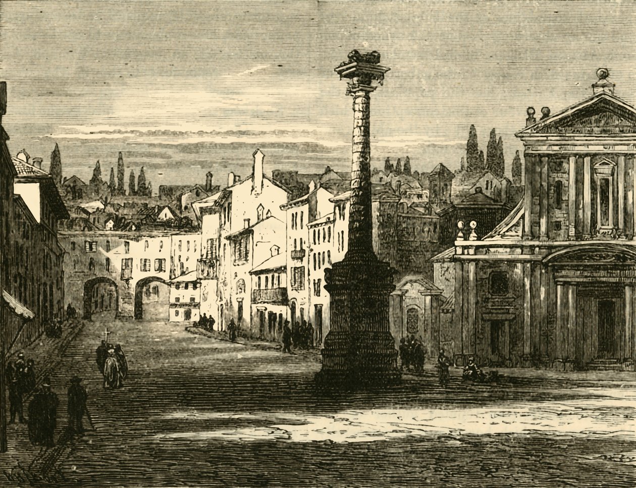 Udsigt i Milano, 1890. af Unbekannt