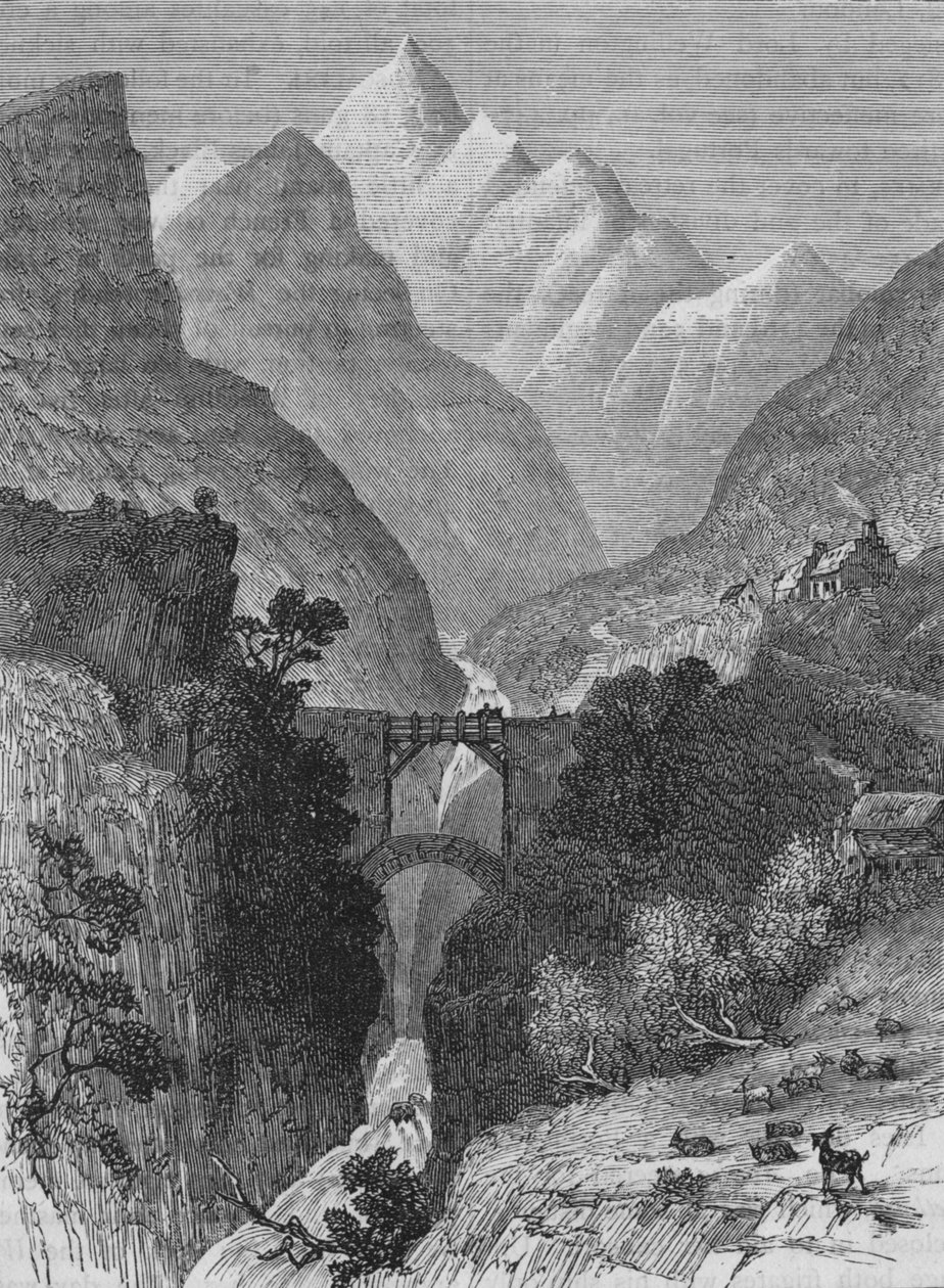 Udsigt i Pyrenæerne, c1880 af Unbekannt