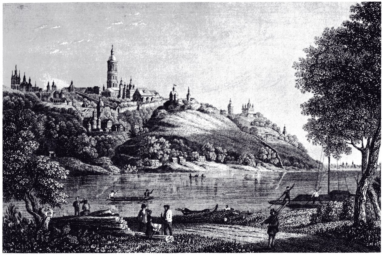 Udsigt over Kiev, 1835 af Unbekannt