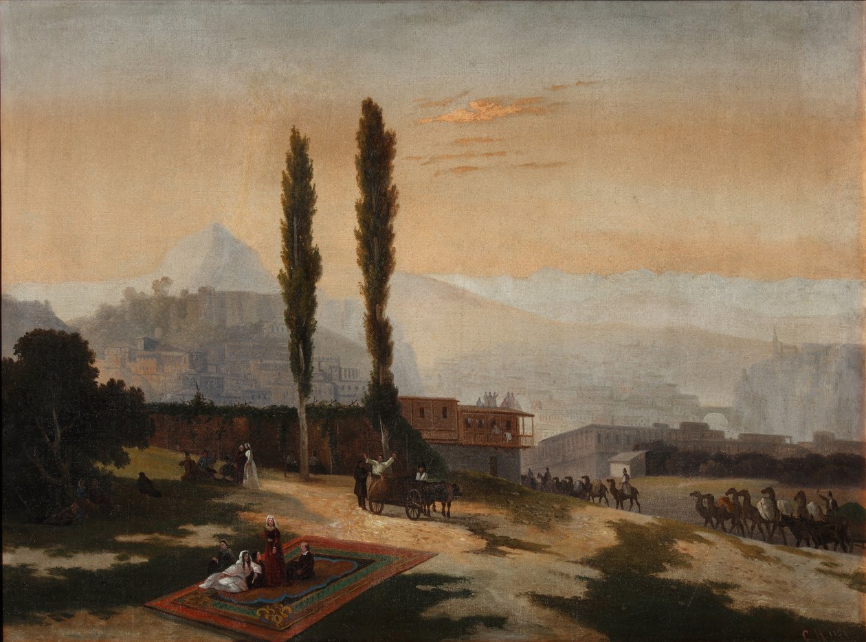 Udsigt over Tiflis, 1890 af Unbekannt