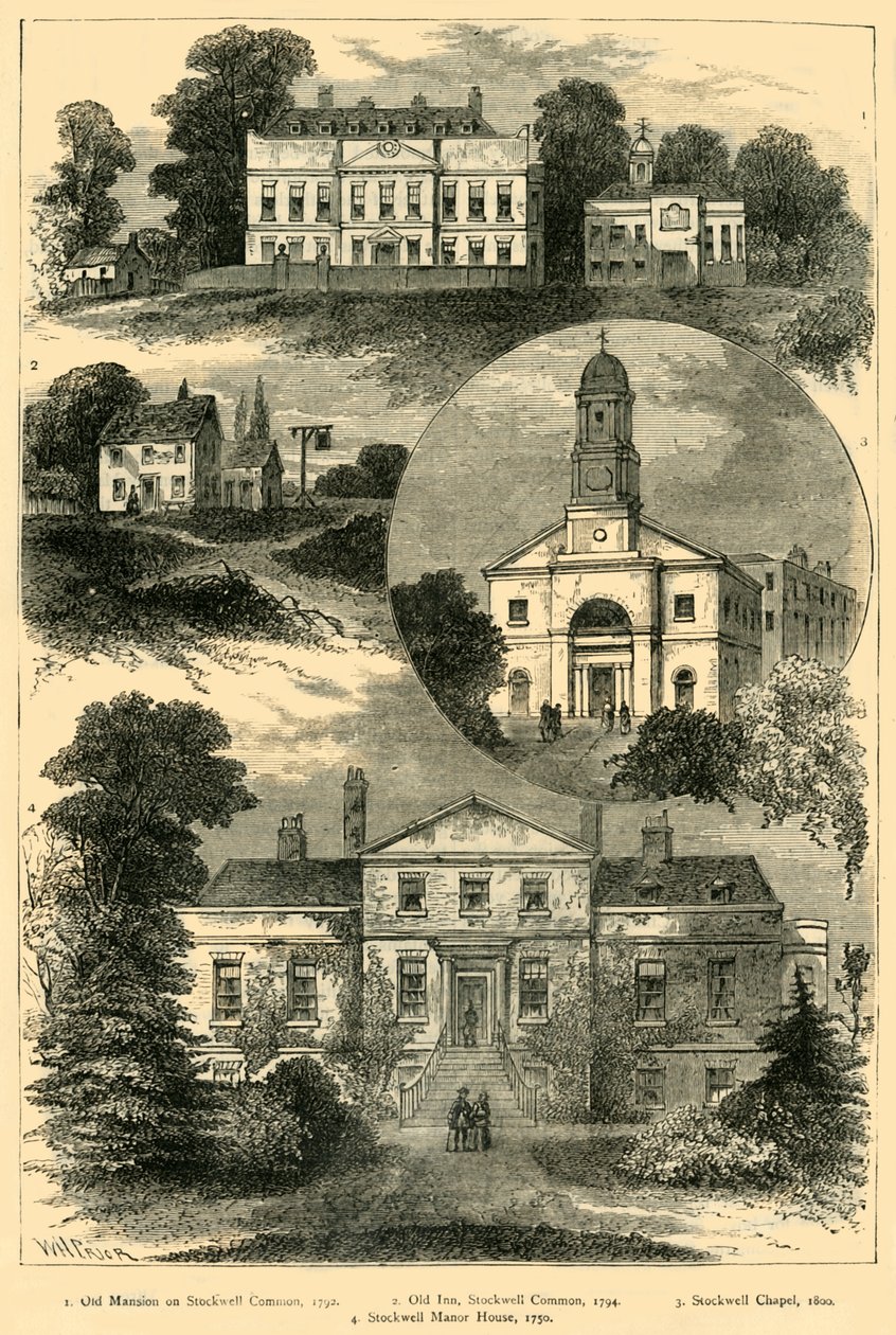 Udsigt i Old Stockwell, c1878. af Unbekannt