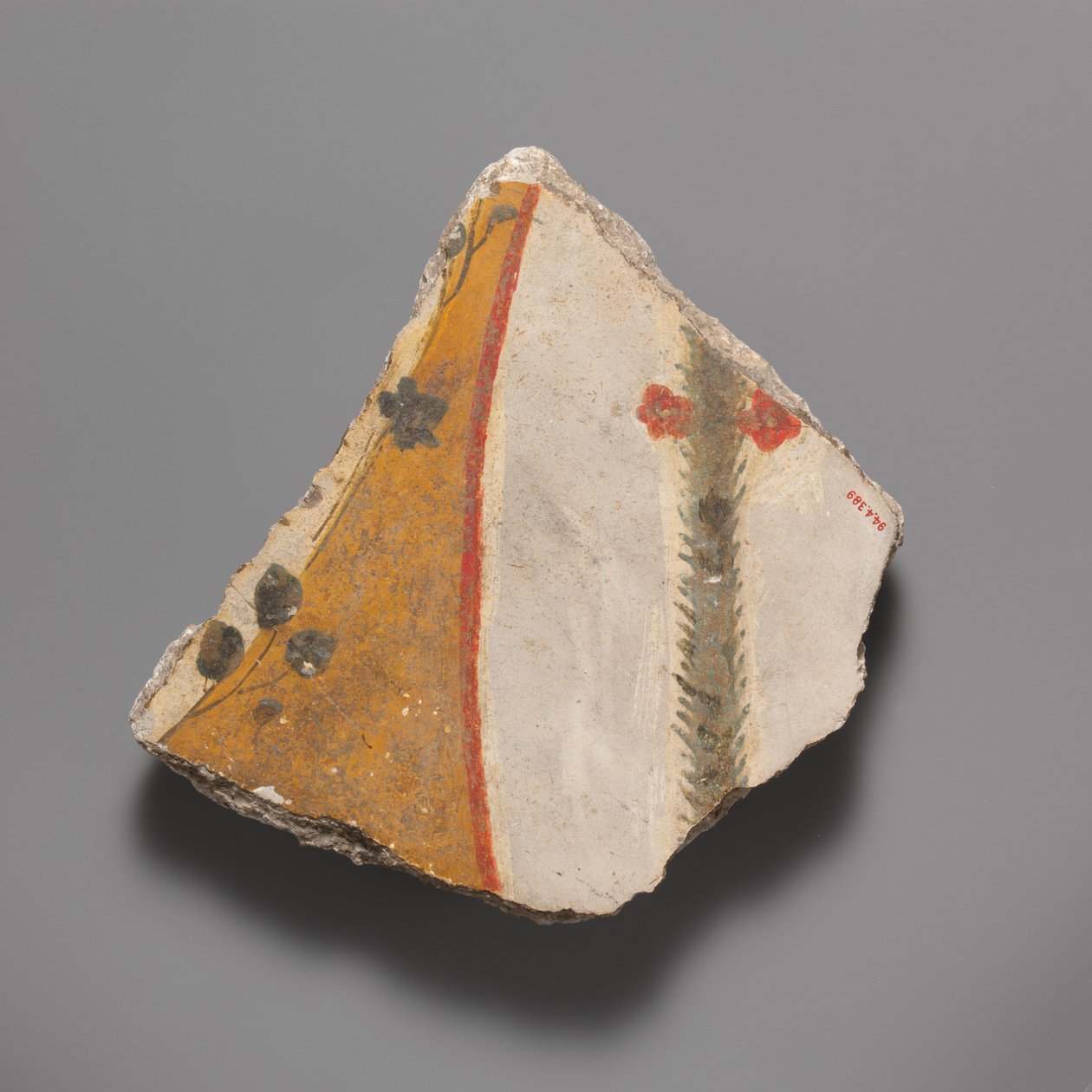Vægmaleri fragment, 1. århundrede e.Kr. af Unbekannt