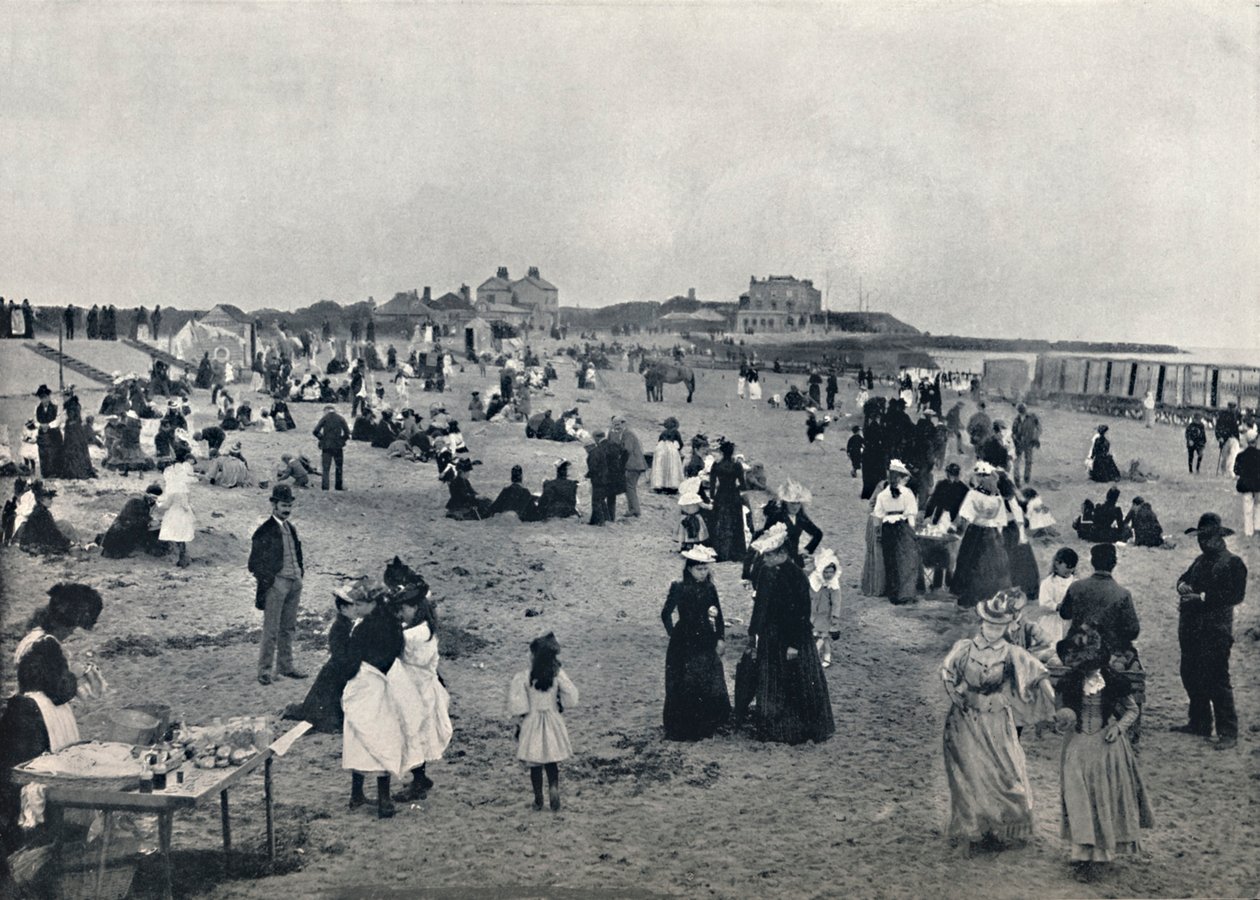 Walton-on-the-Naze - Scene på stranden, 1895 af Unbekannt