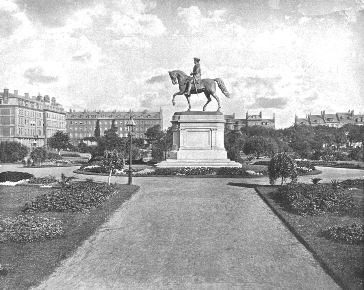 Washington Statue, Public Garden, Boston, USA, c1900. af Unbekannt